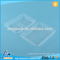 China customized disposable blister PET clear plastic food tray